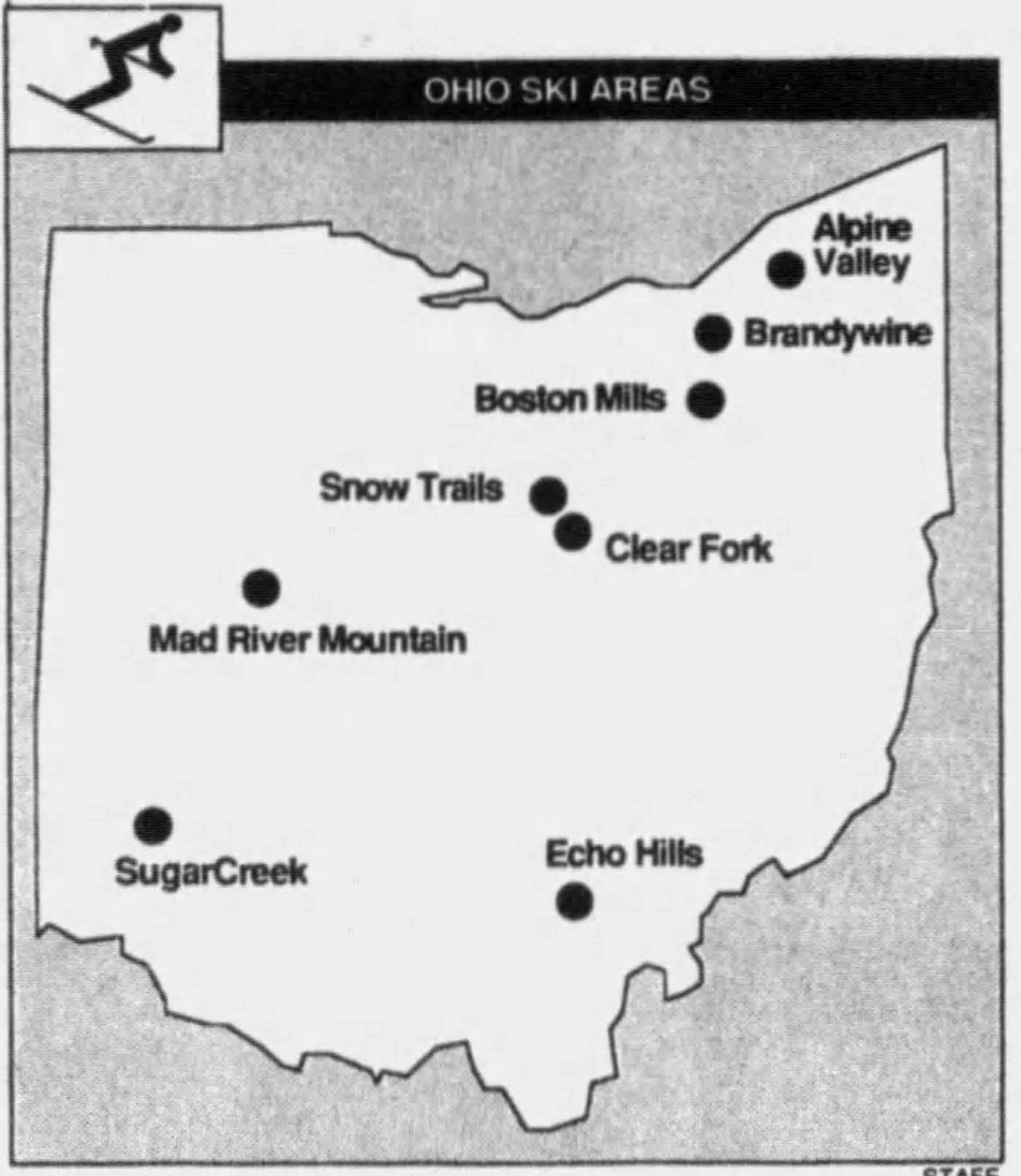 Ohio Map 1987 - 1988